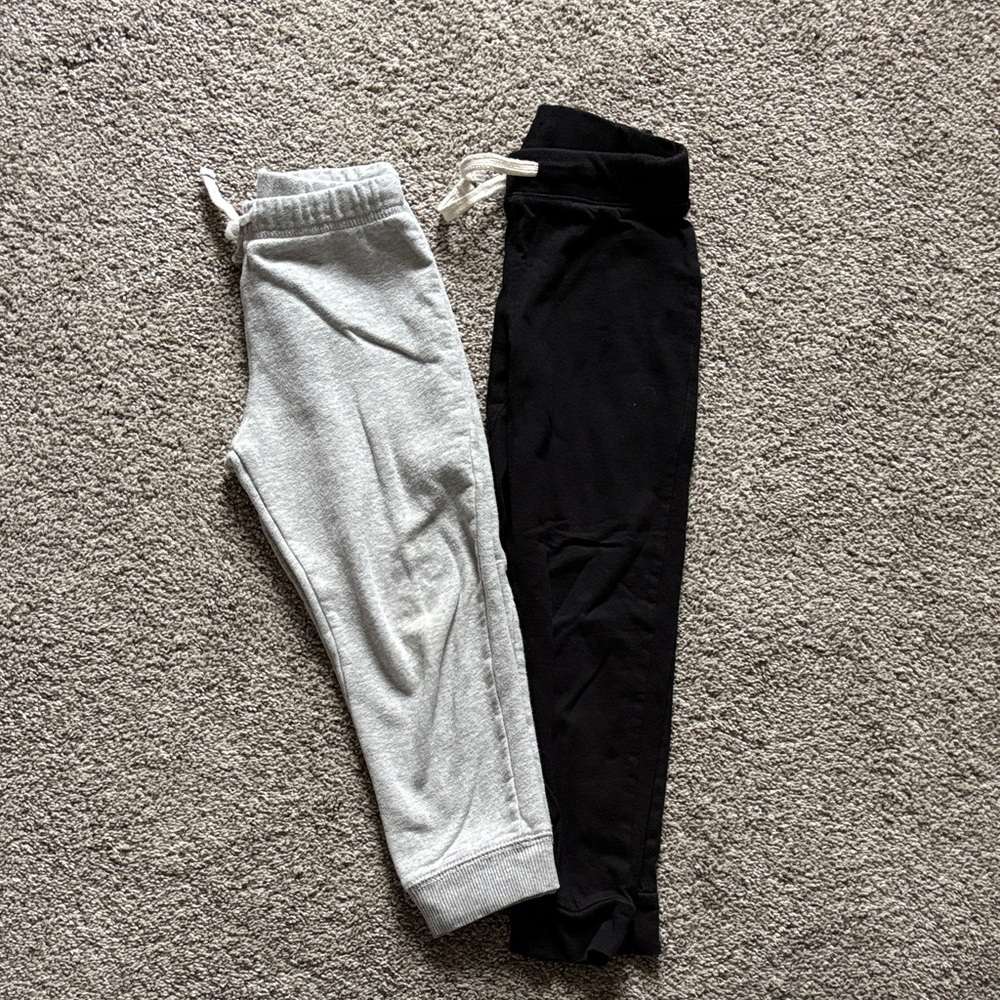 Carters & Old Navy 5T Kids Jogger Pants Set - Black and Gray